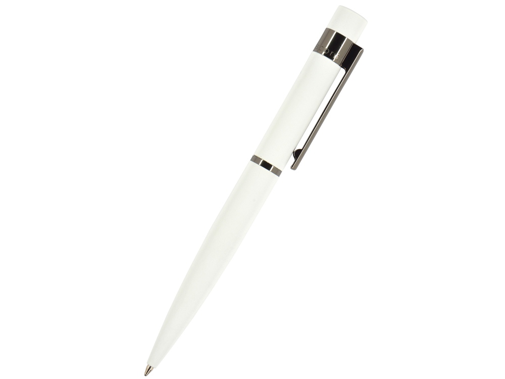Ручка шариковая автоматическая BrunoVisconti VERONA цвет корпуса белый, soft-touch, 1 мм, синяя-0