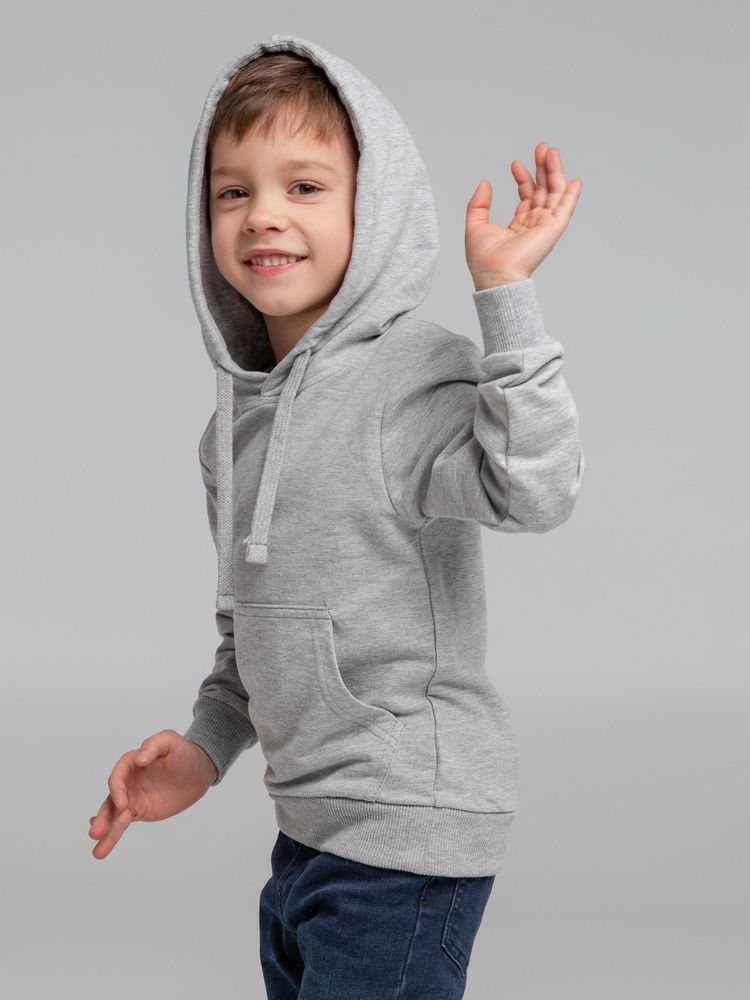 Толстовка с капюшоном детская Kirenga Kids, серый меланж-3