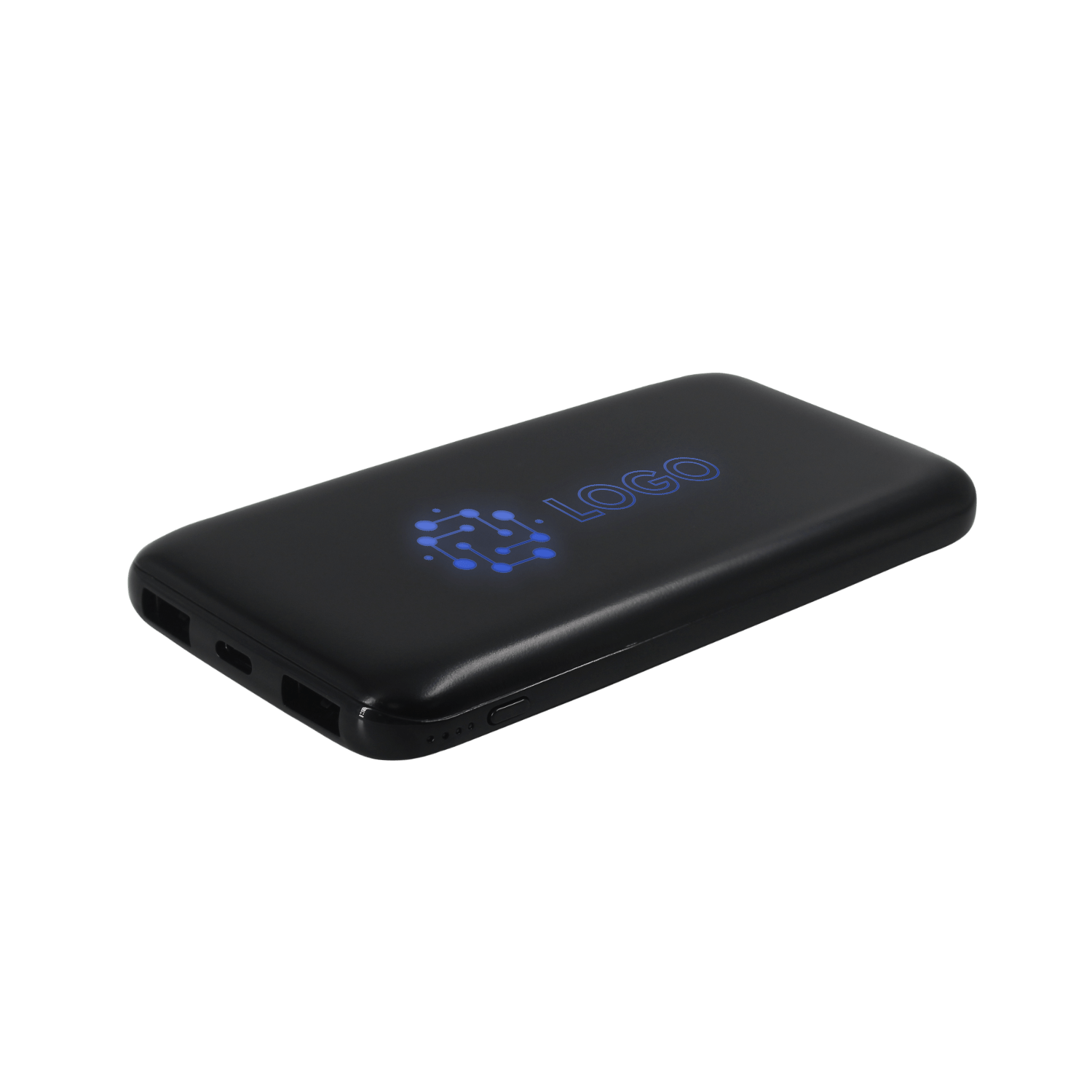 Внешний аккумулятор с подсветкой Bplanner Power 4 ST, 8000 mAh (Синий)-0