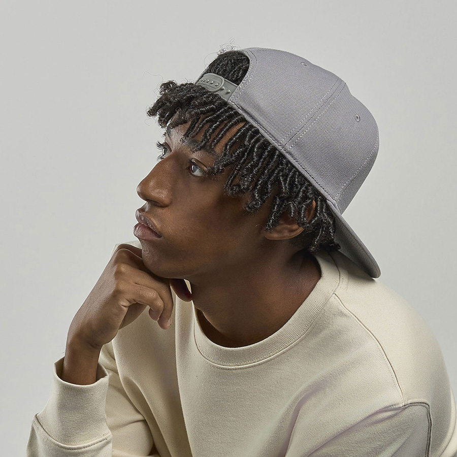 Бейсболка SNAP BACK-S, 6 клиньев, пластиковая застежка, зеленый камуфляж-3