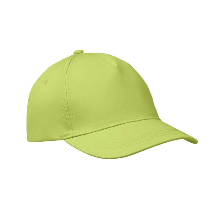 5 panel baseball cap, лайм-0