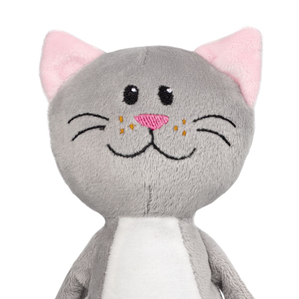 Мягкая игрушка Beastie Toys, котик с белым шарфом-2