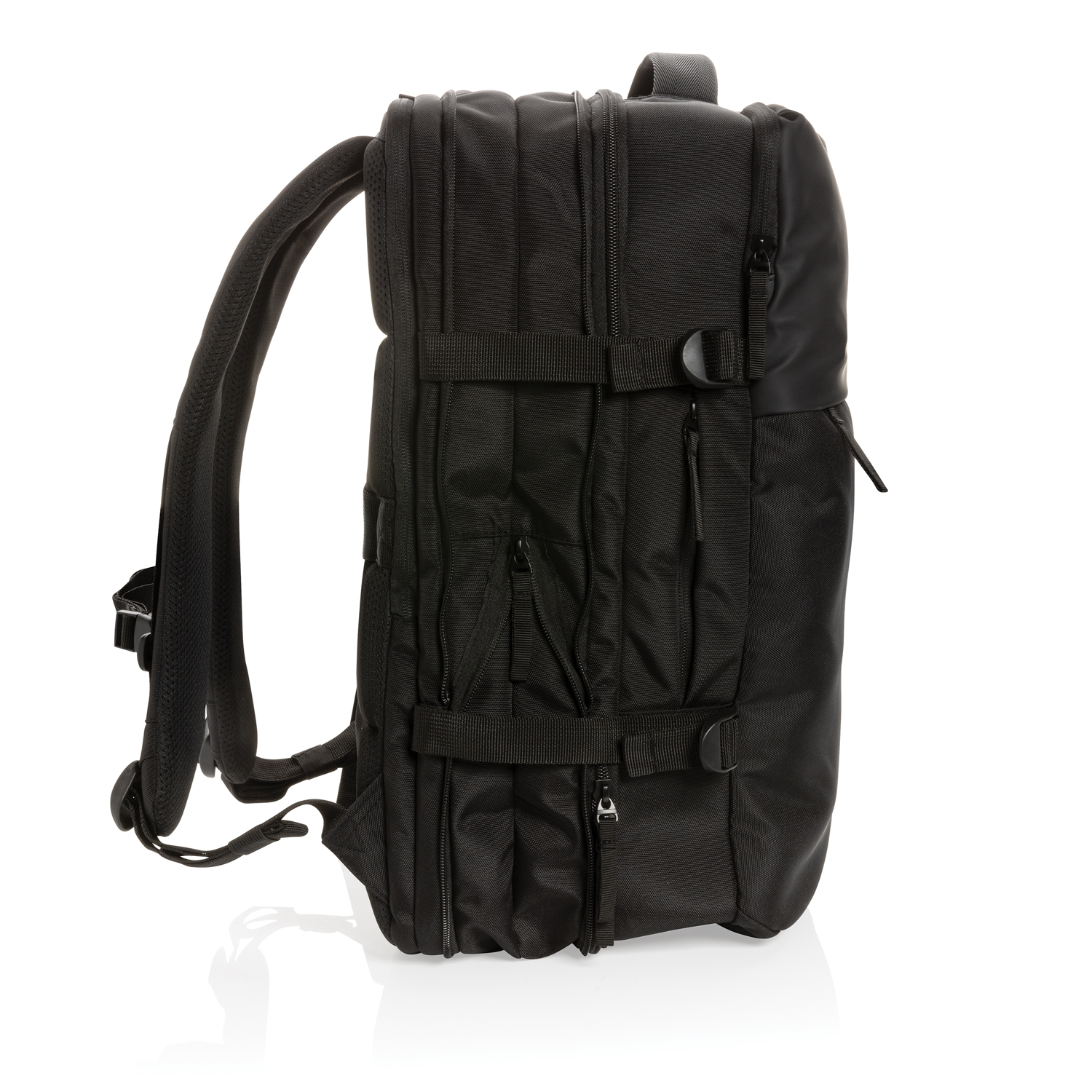 Рюкзак для путешествий Swiss Peak из rPET AWARE™ с регулируемым объемом, 15.6"-9