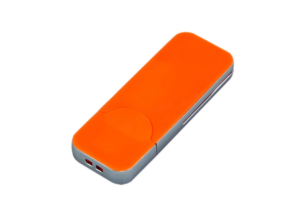 USB-флешка на 64 ГБ в стиле I-phone, прямоугольнй формы, оранжевый-0