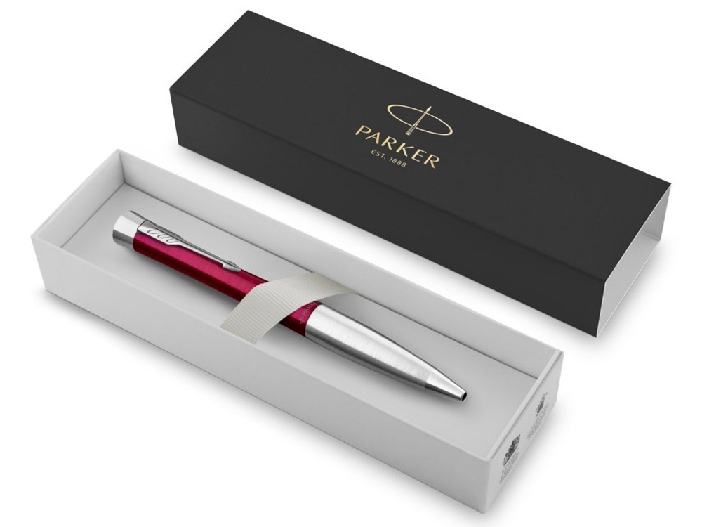 Шариковая ручка Parker Urban Vibrant Magenta CT, стержень: M, цвет чернил: blue, в подарочной упаковке.-1