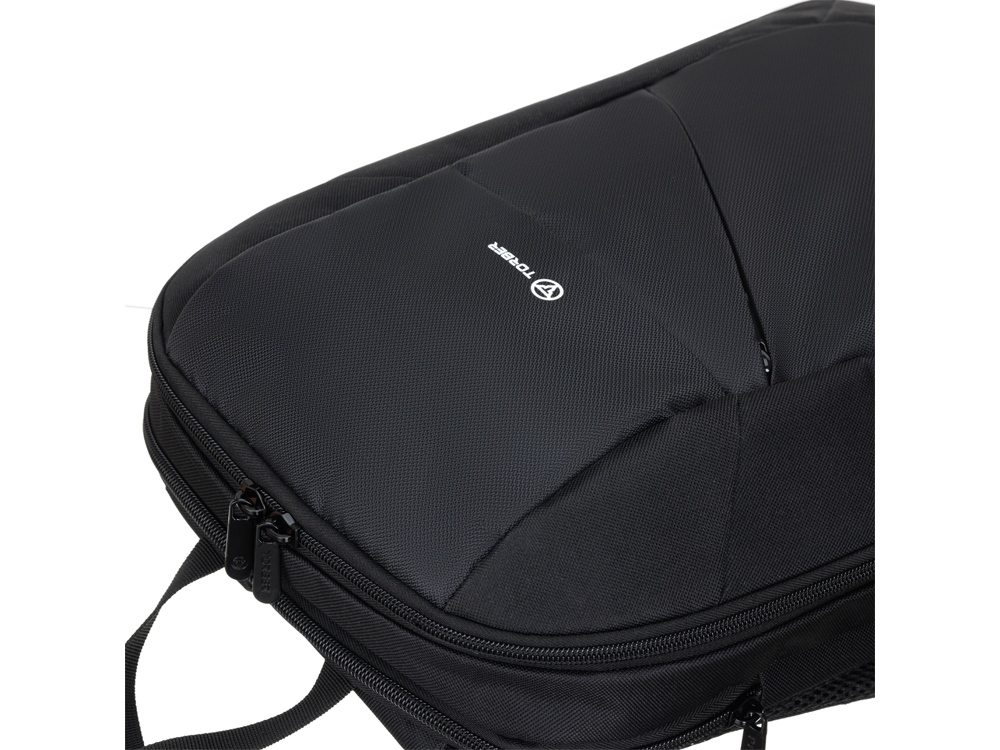 Рюкзак TORBER ВЕКТОР с отделением для ноутбука 15,6'', черный, нейлон, 29 x 8 x 43 см, 10л-5