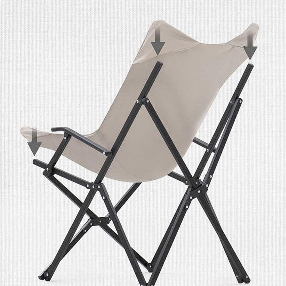 Кресло складное Armrest, черное-2