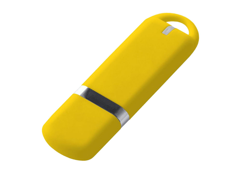 USB-флешка на 64 ГБ 3.0 USB, с покрытием soft-touch, жёлтый-0
