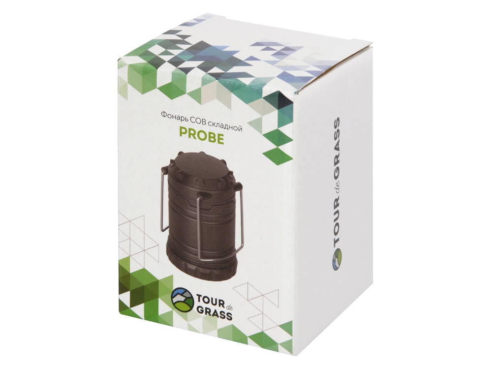 Фонарь Probe складной COB, для активного отдыха, серый-7