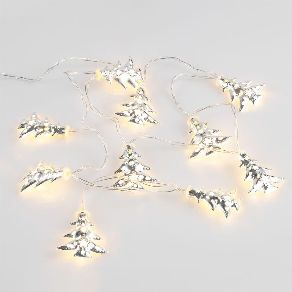 Светодиодная гирлянда Silver Lights, серебристая-0