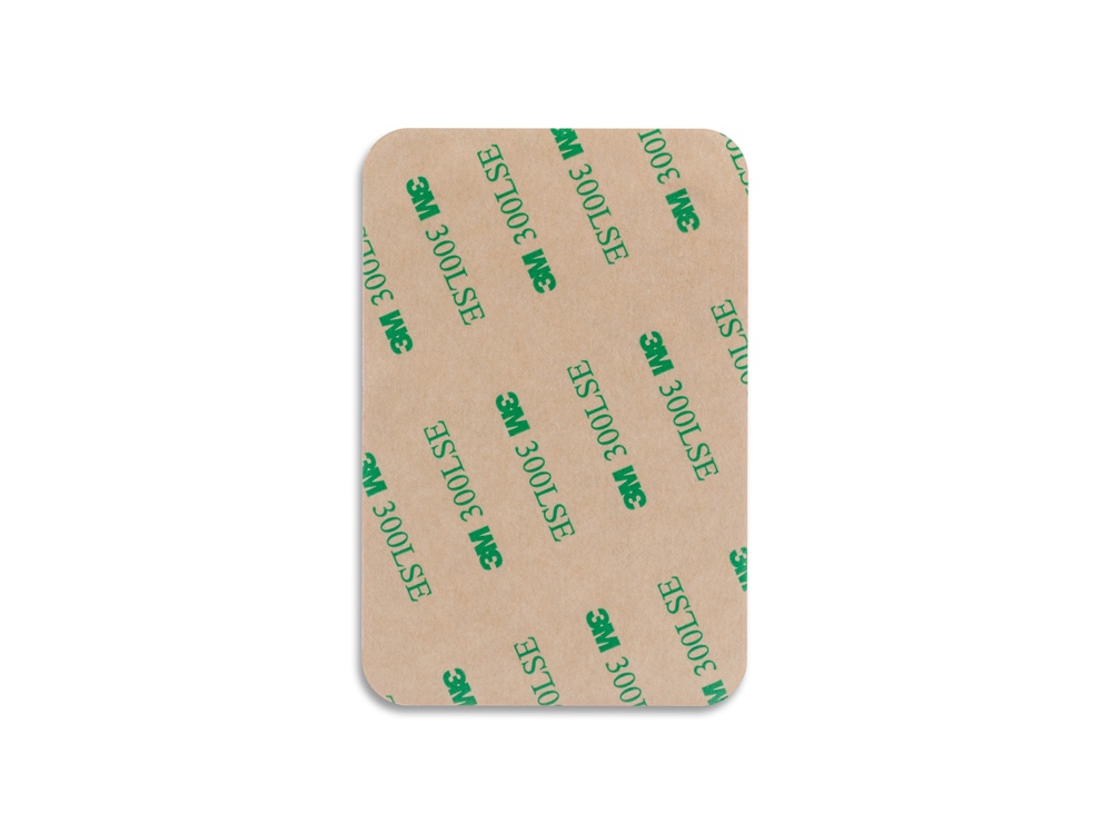 Чехол-картхолдер Favor на клеевой основе на телефон для пластиковых карт и и карт доступа, бежевый-2