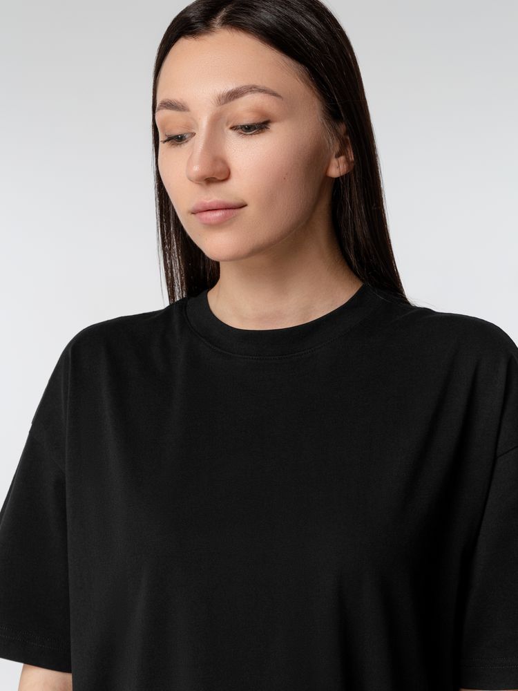 Футболка оверсайз женская Boxy Women, черная-3