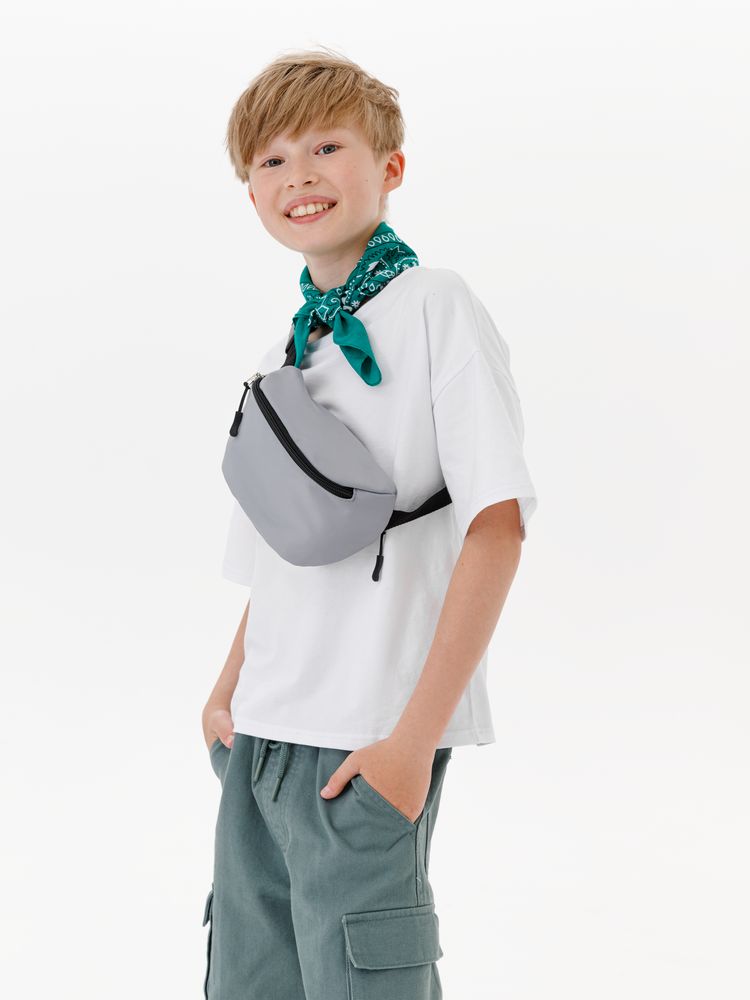 Детская поясная сумка Sonrisa, серая-3