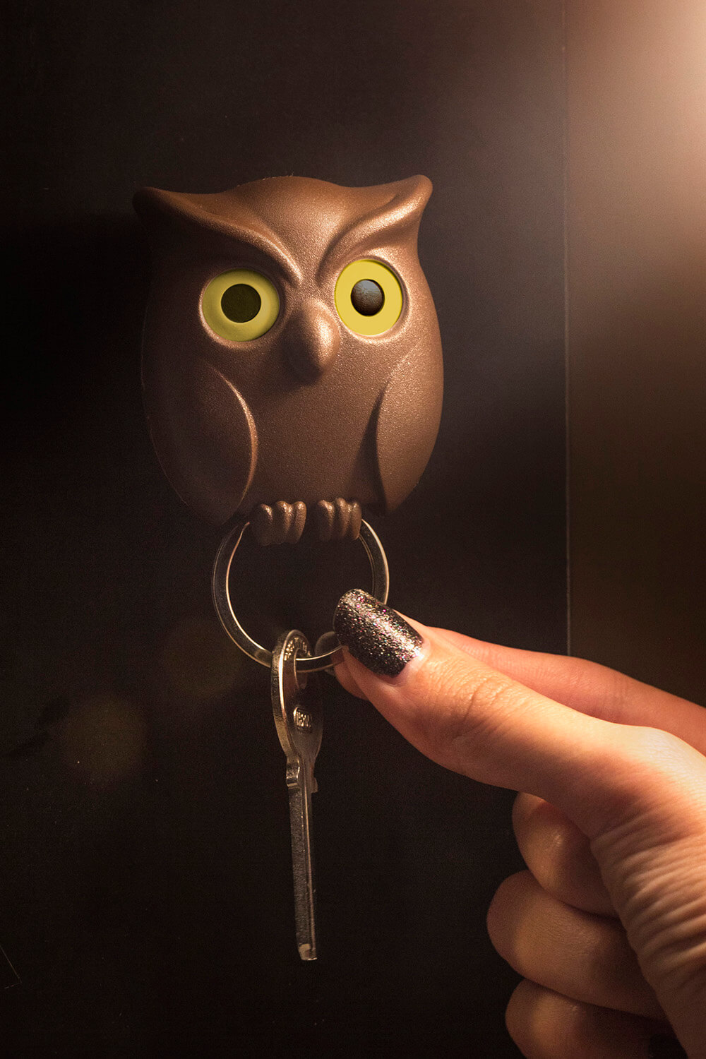 Брелок для ключей Night Owl, Коричневый-1