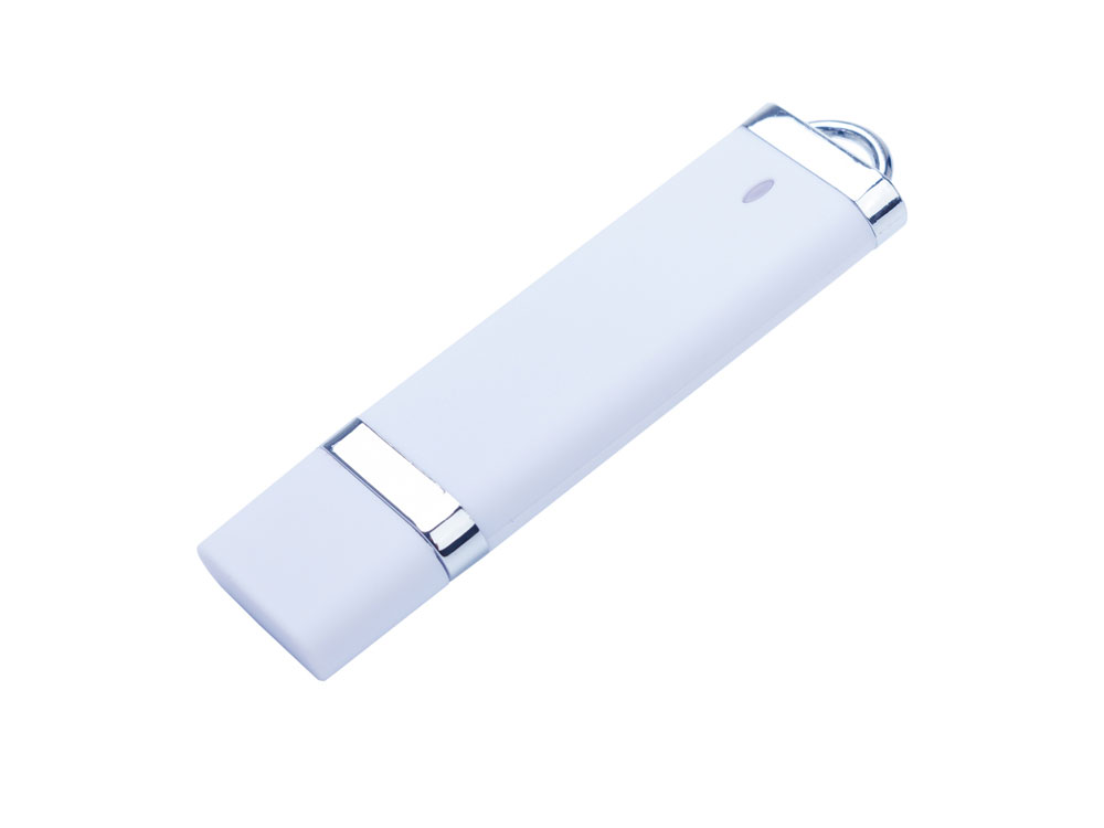 USB-флешка на 2 ГБ с покрытием soft-touch Орландо,  белый-0