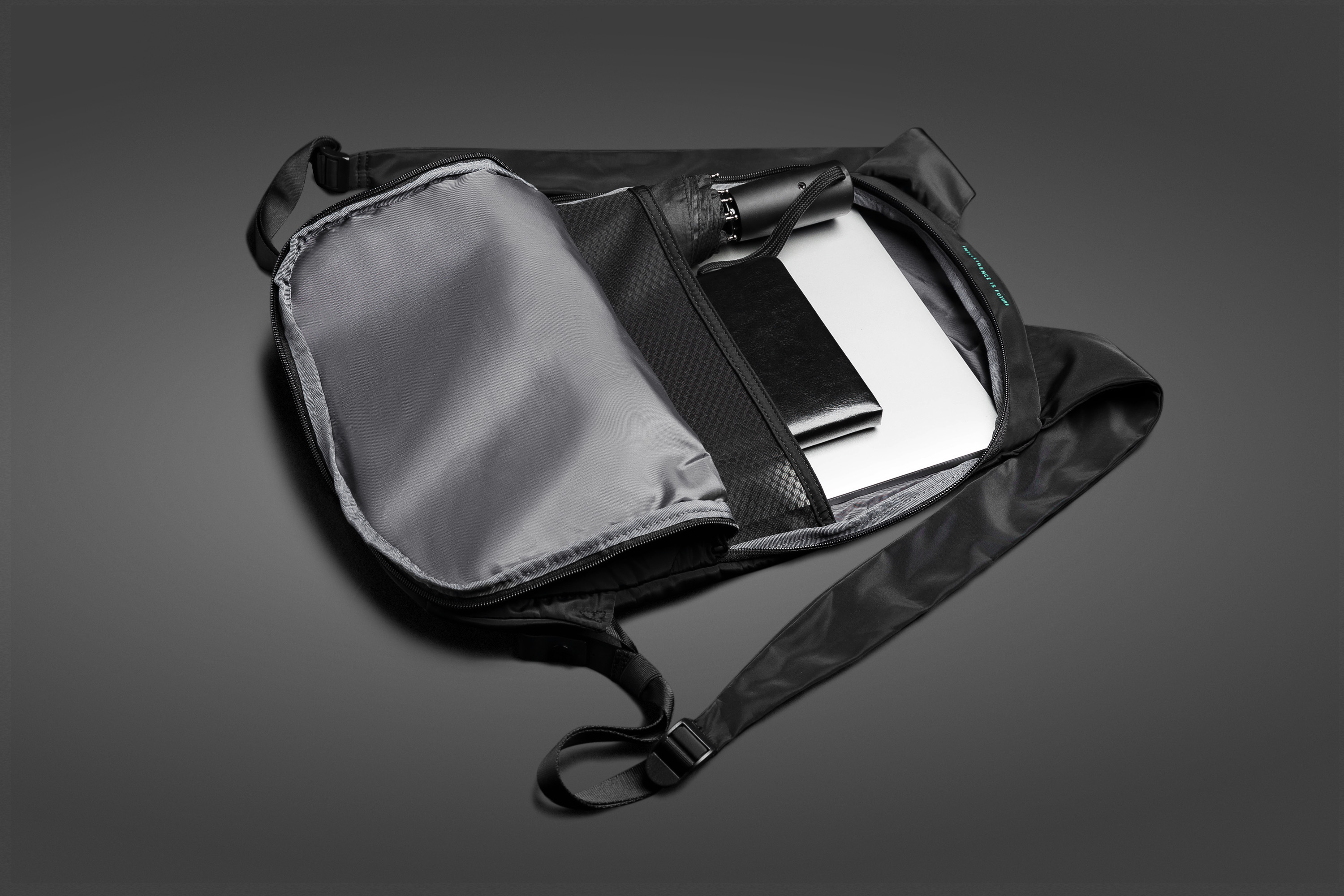Рюкзак FlexPack Air 46х33х8 см, серый-12