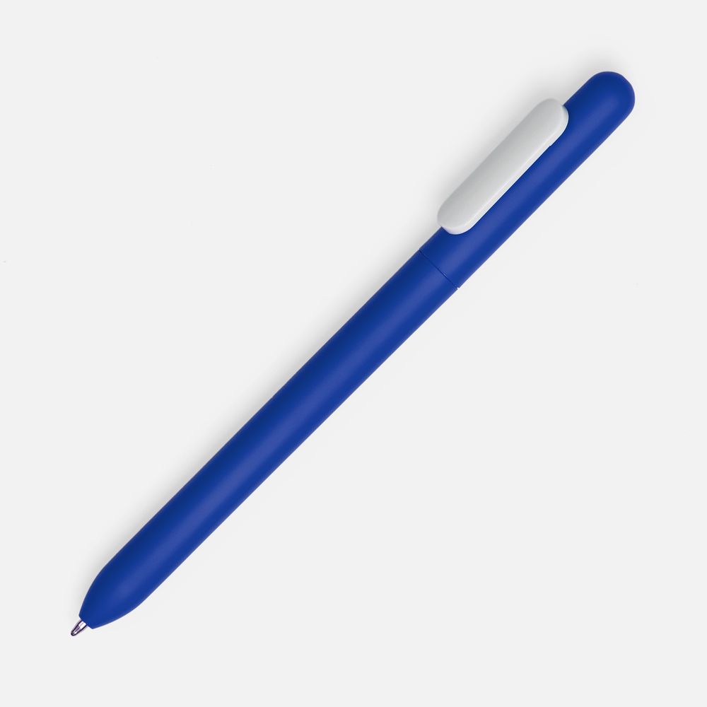 Ручка шариковая Swiper Soft Touch, синяя с белым-1