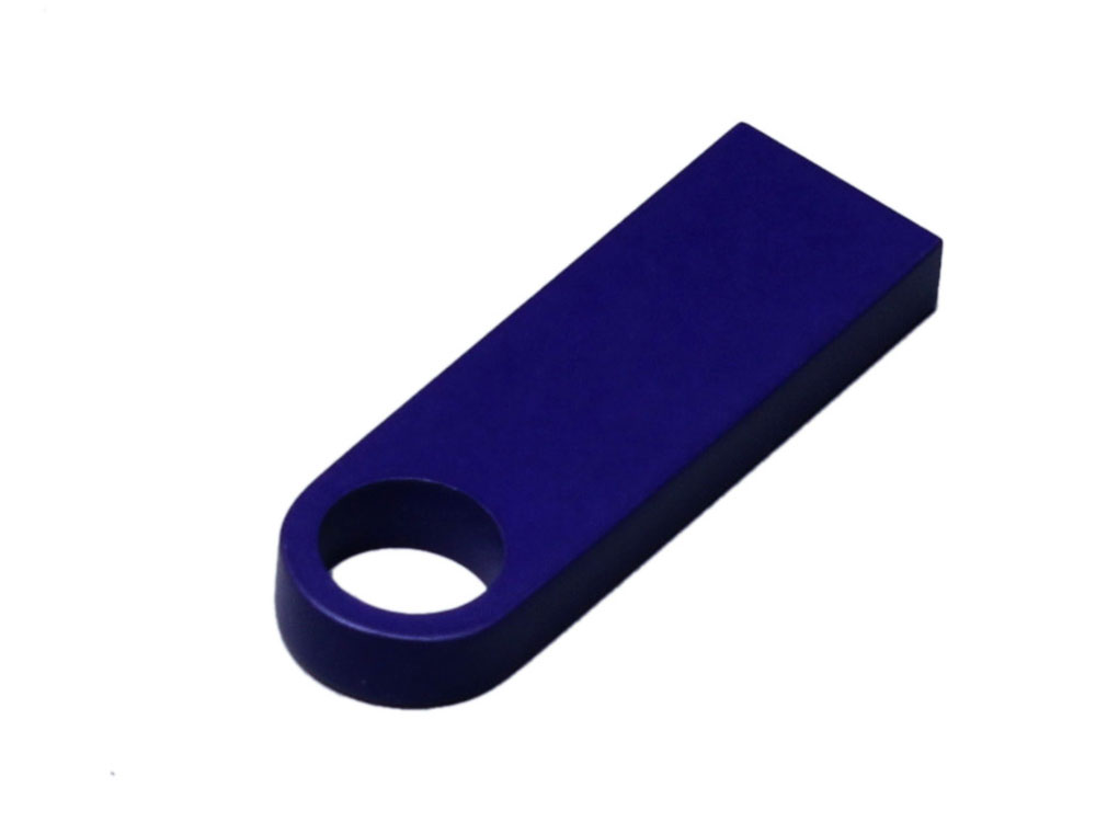 USB 3.0-флешка на 16 Гб с мини чипом и круглым отверстием, синий-1