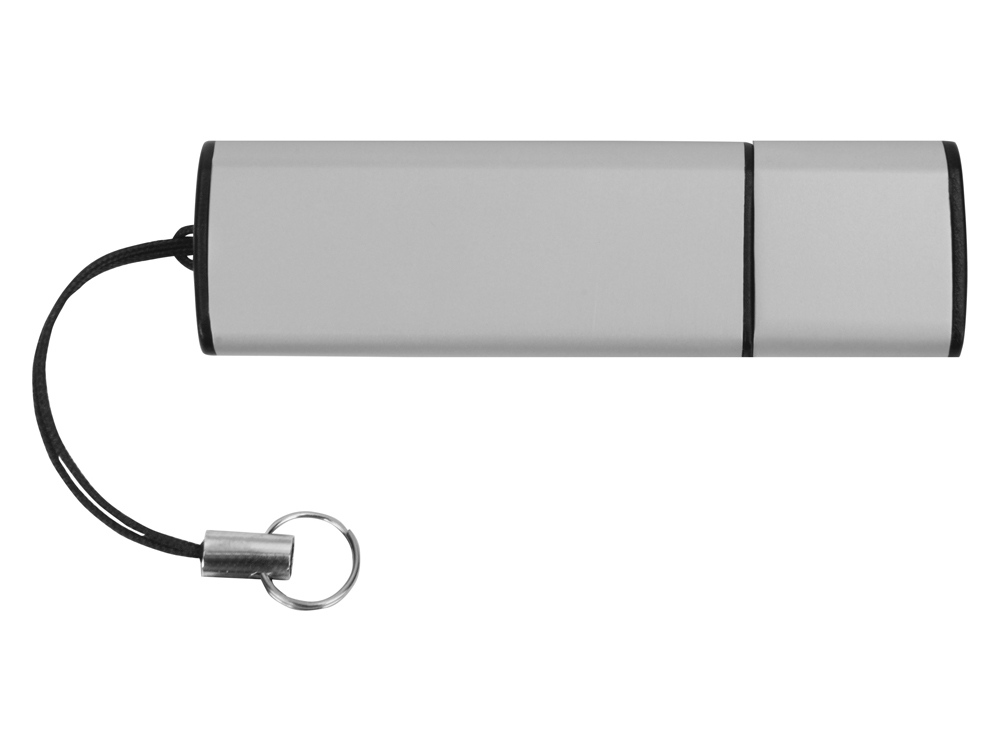Флеш-карта USB 2.0 16 Gb металлическая с колпачком Borgir, стальной-2