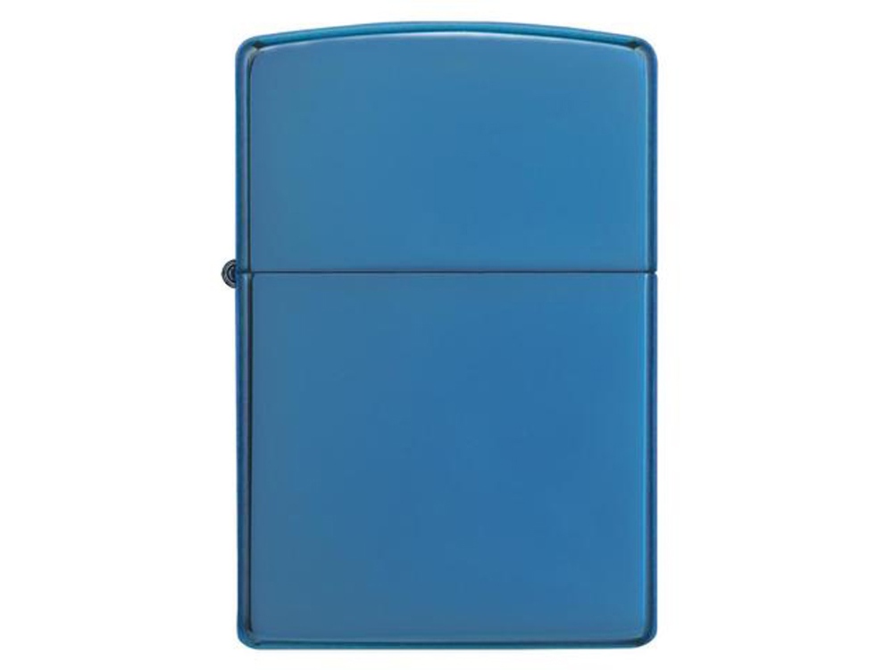 Зажигалка ZIPPO Classic с покрытием Sapphire™, латунь/сталь, синяя, глянцевая, 38x13x57 мм-1