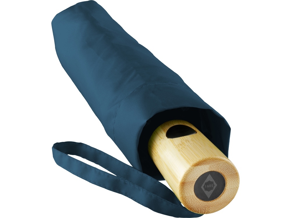 Зонт складной 5429 ÖkoBrella из бамбука, полуавтомат,белый-2