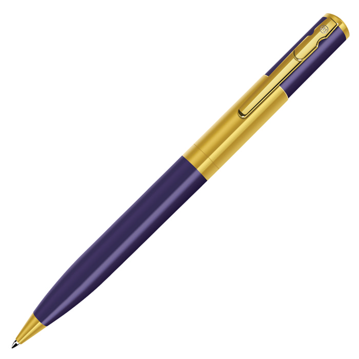 CONSUL, ручка шариковая, синий, золотистый-0