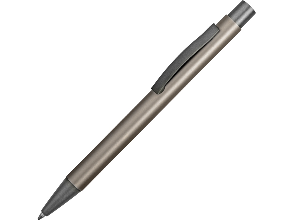 Ручка металлическая soft-touch шариковая Tender, серо-стальной-0