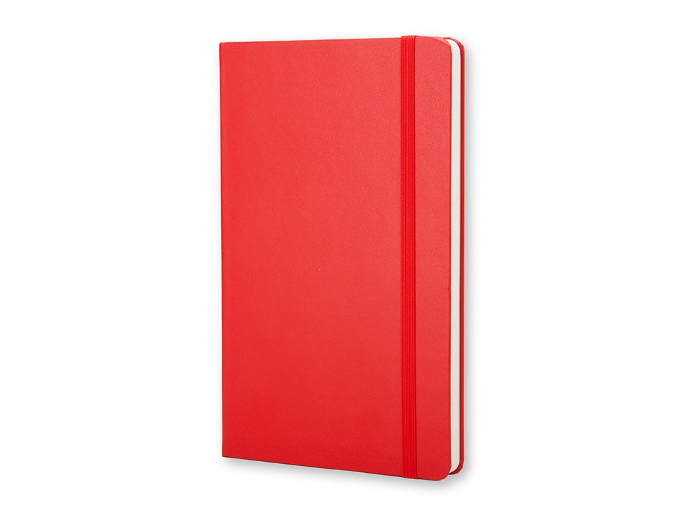 Записная книжка Moleskine Classic (нелинованный) в твердой обложке, Large (13х21см), красный-0