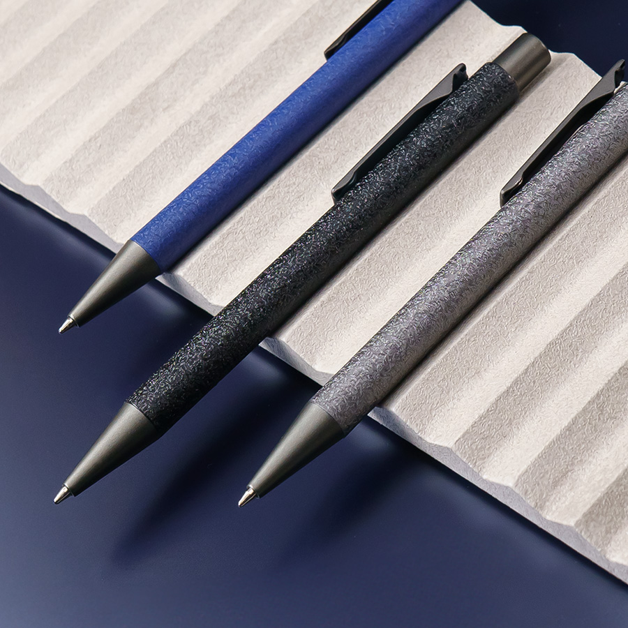 Ручка шариковая FACTOR FOLIO, синий, серебристый-4