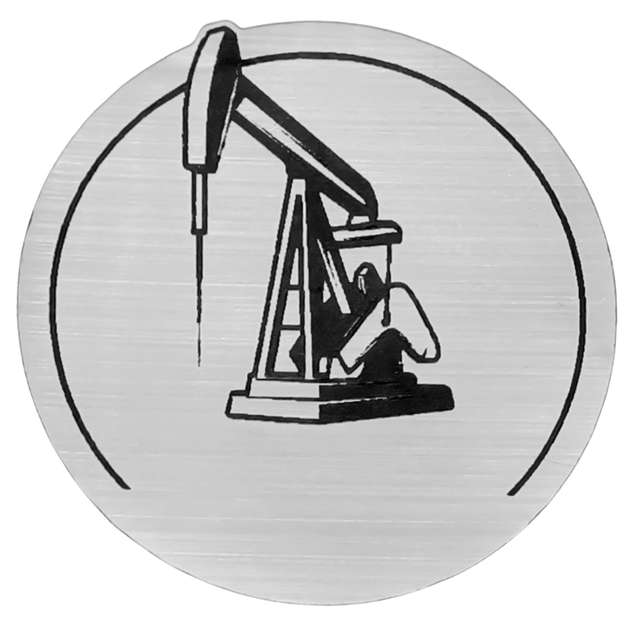 Шильд-наклейка нефть, Серебристый-0