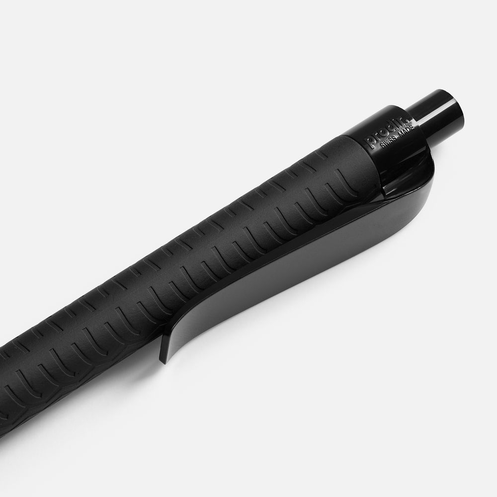 Ручка шариковая Prodir QS03 PRP Tyre Soft Touch, черная-2