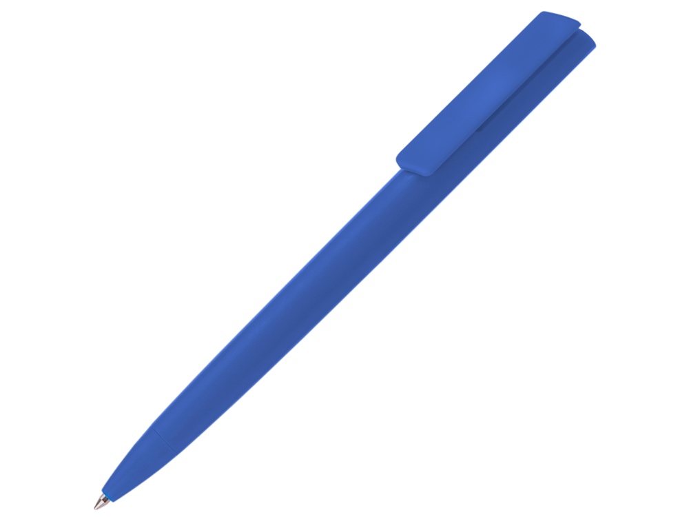 Ручка пластиковая шариковая Taper Solid, матовый синий-0