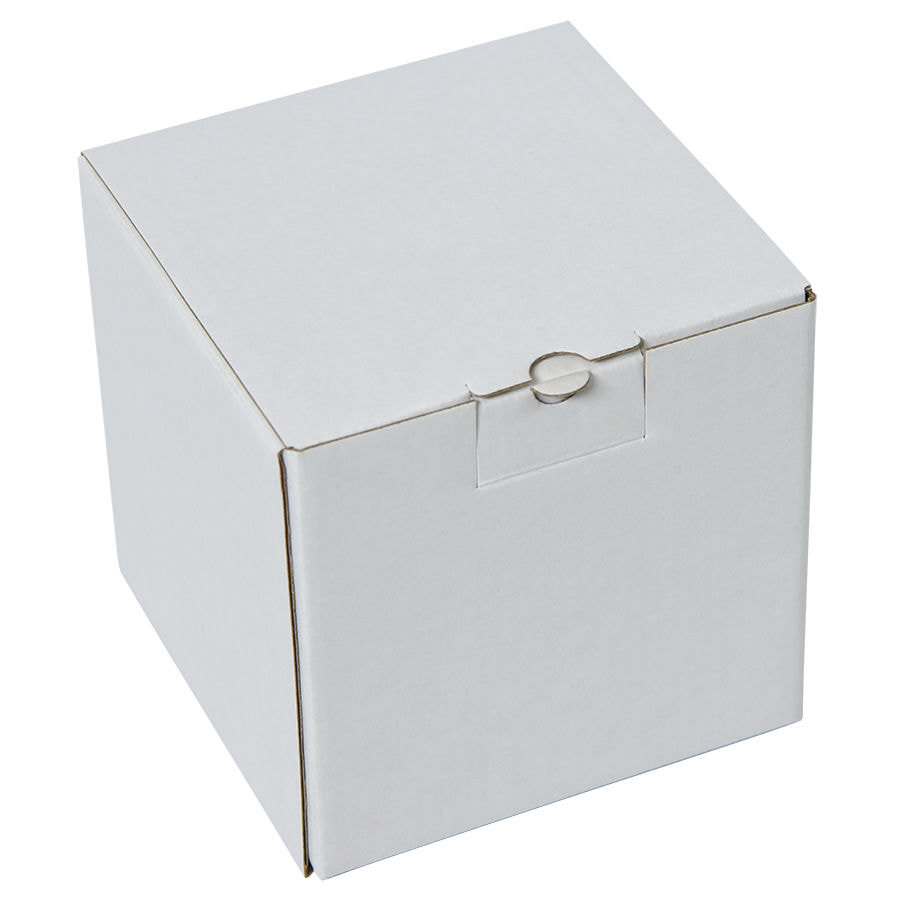 Коробка подарочная для кружки, размер 11 x 11 x 11 см., белый-0