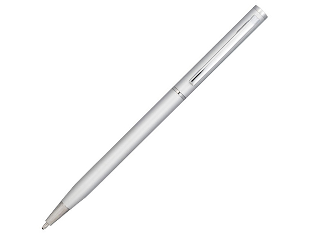 Ручка металлическая шариковая Slim, серый-0