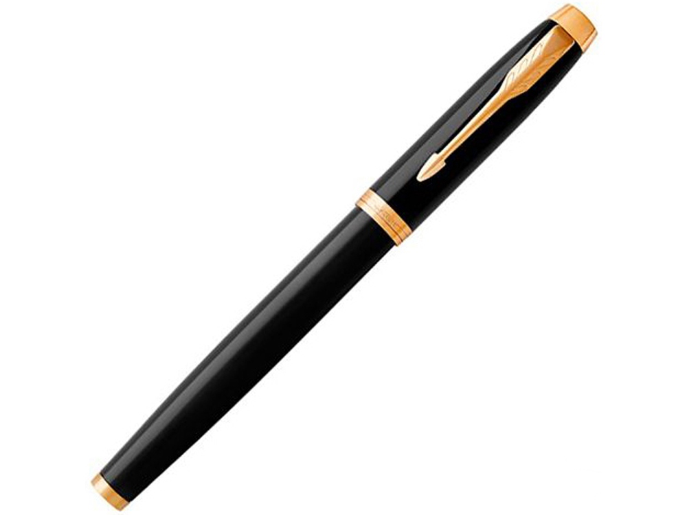 Ручка роллер Parker IM Core Black GT, черный/золотистый-1