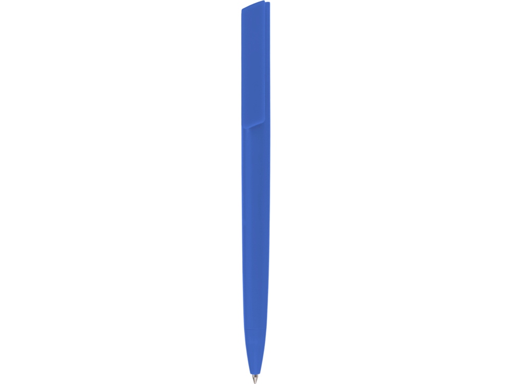 Ручка пластиковая шариковая Taper Solid, матовый синий-1