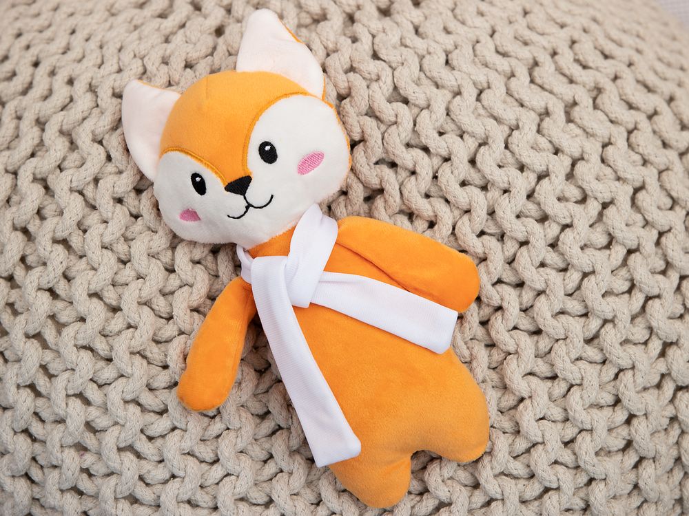 Мягкая игрушка Beastie Toys, лисенок с белым шарфом-5