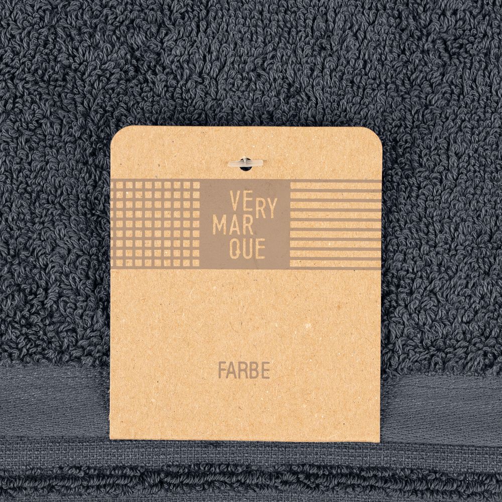 Полотенце Farbe, среднее, темно-серое-4