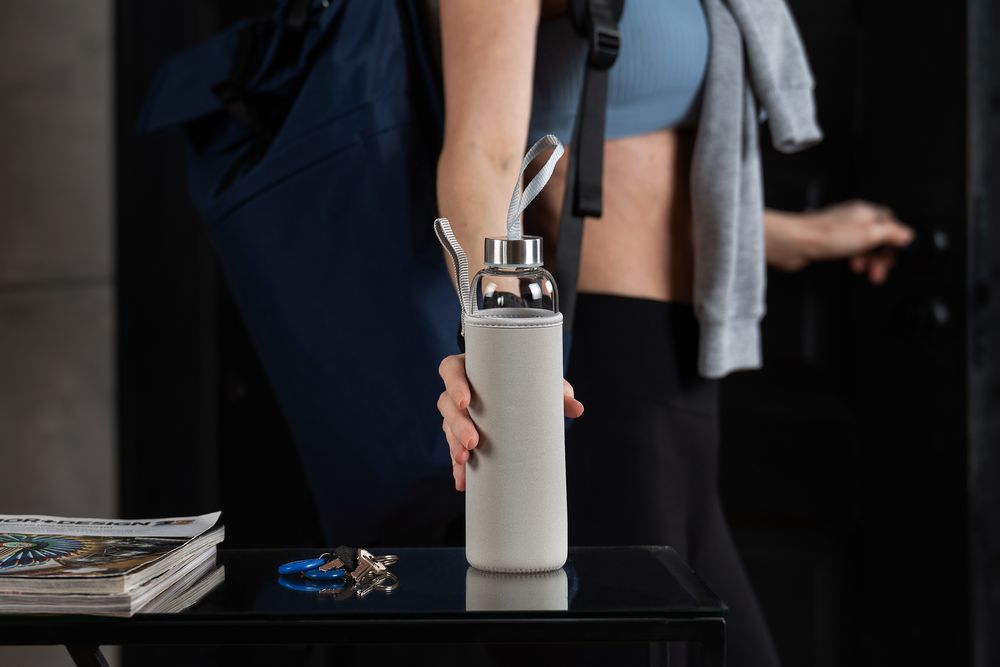Бутылка для воды Sleeve Ace, серая-4