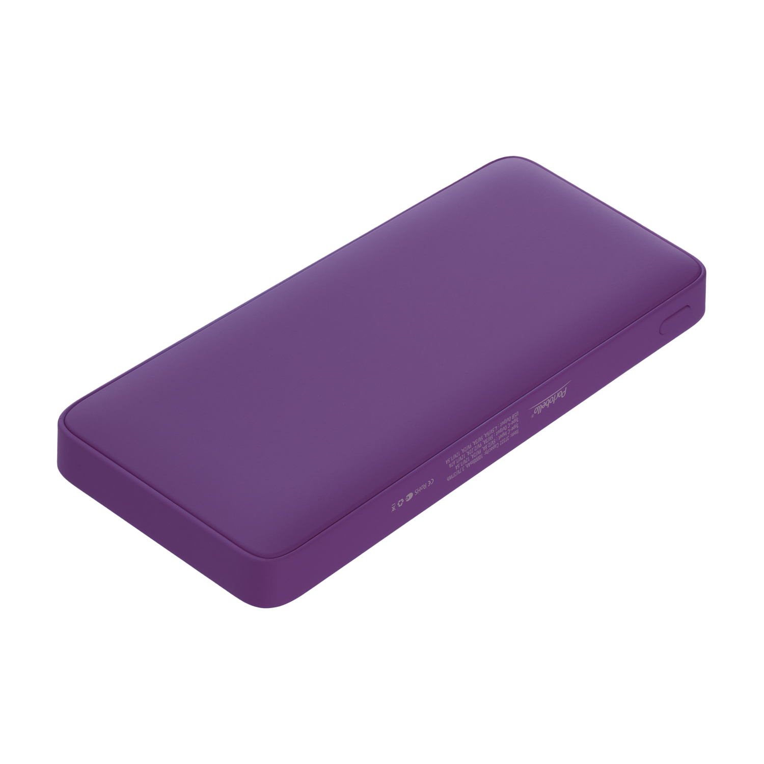 Внешний аккумулятор с подсветкой Анкор Плюс PD (Ancor PD Plus) 10000 mAh, фиолетовый-1