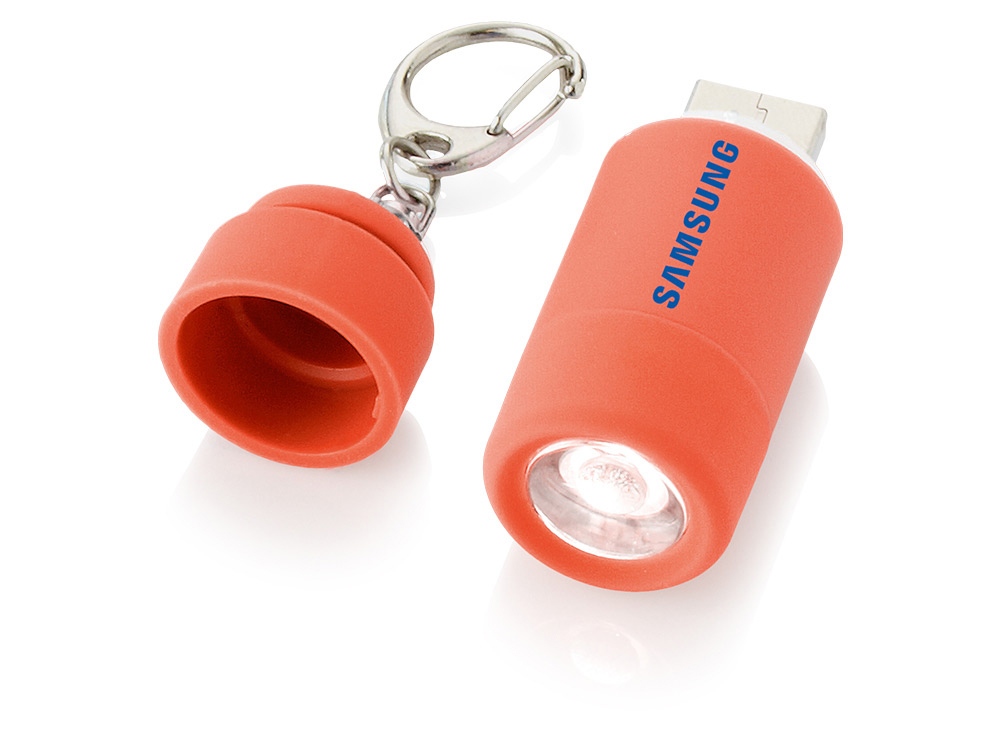 Мини-фонарь Avior с зарядкой от USB, красный-1