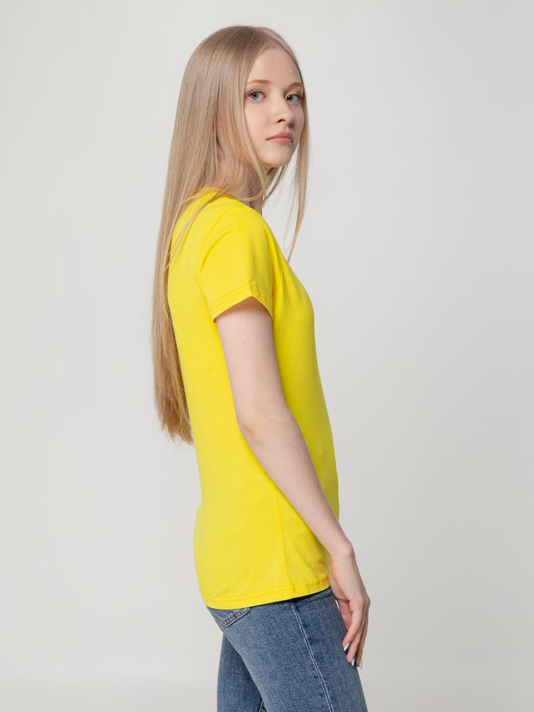 Футболка женская T-bolka Lady, желтая-3