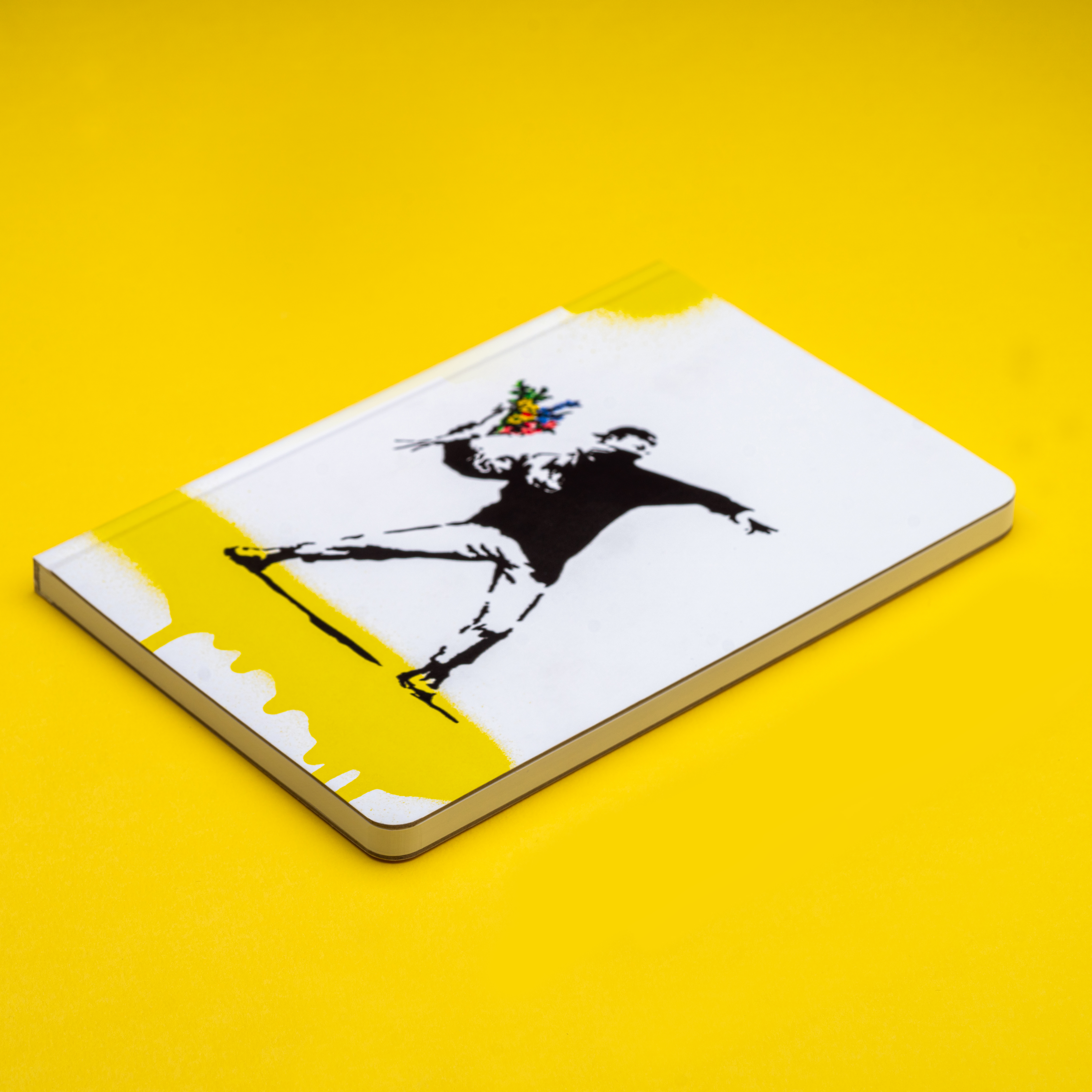 Тетрадь Pininfarina Stone Paper Banksy Метатель цветов 14х21см каменная бумага, 64 листа, линованная-6