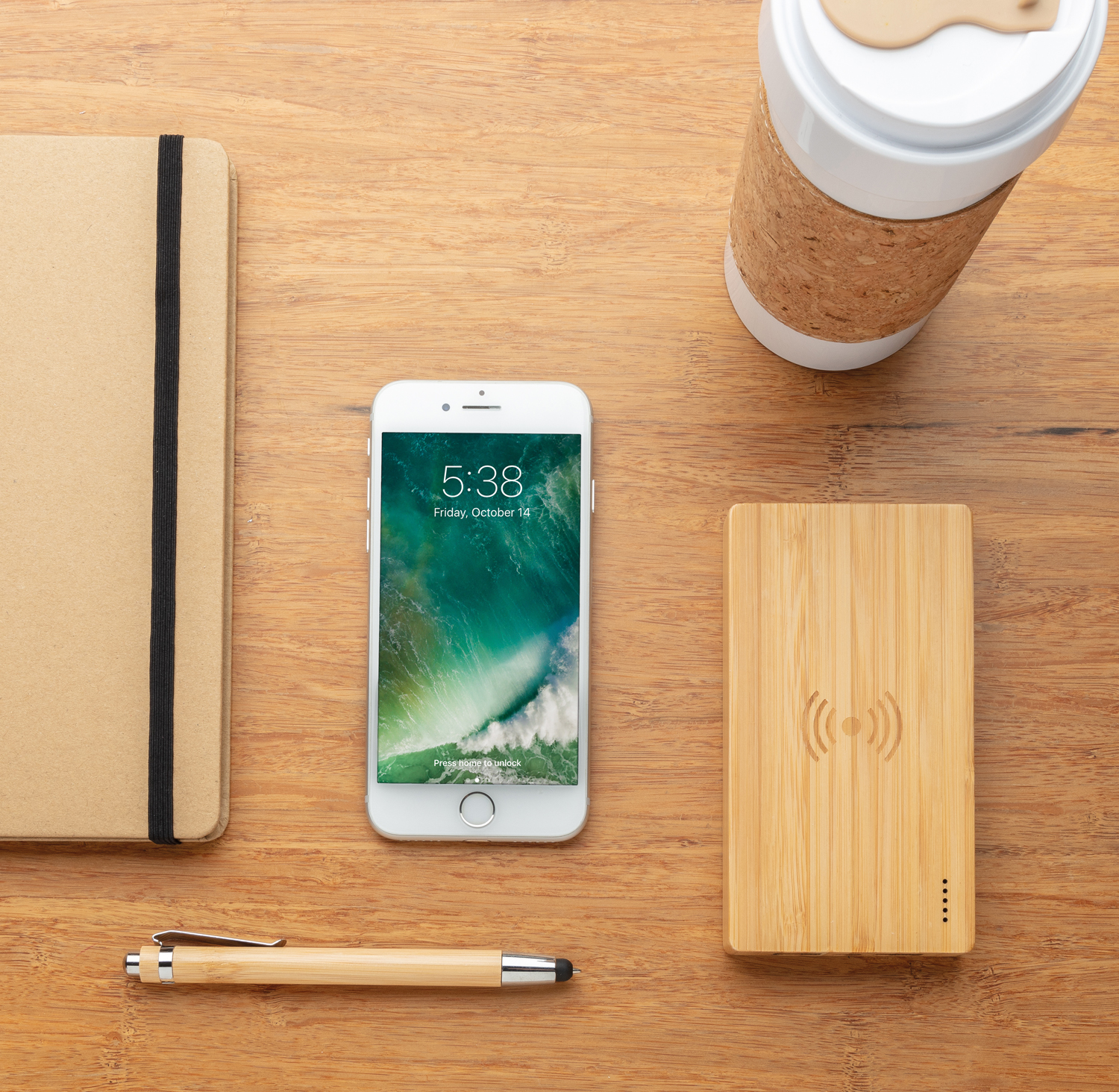Экологичный внешний аккумулятор Bamboo, 4000 mAh-3