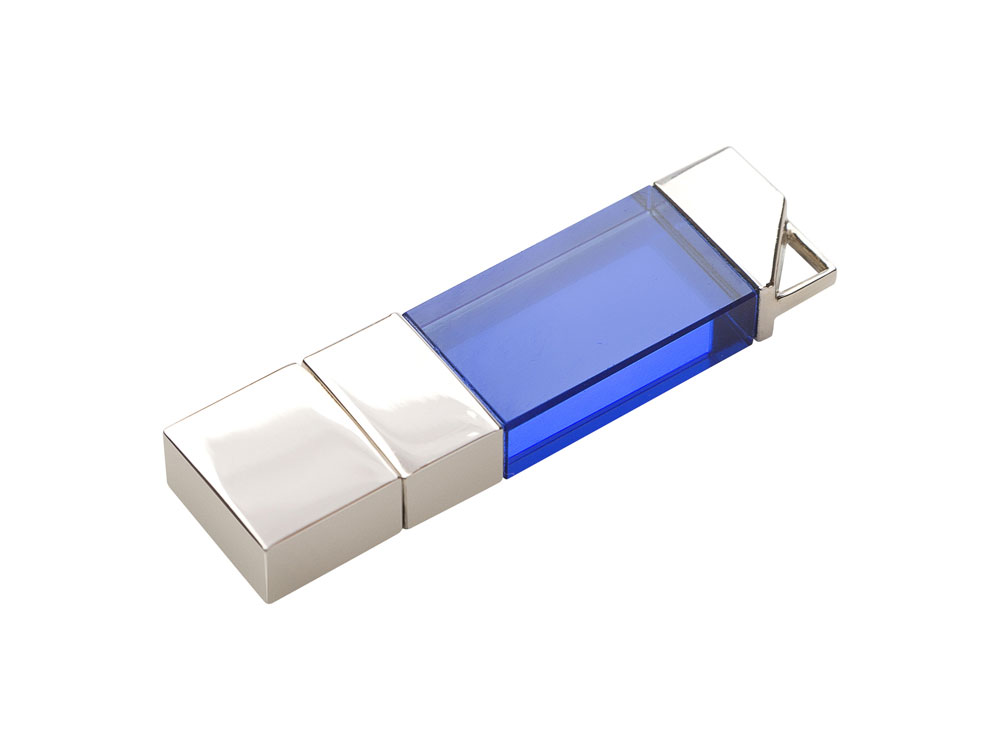 USB-флешка на 32 ГБ, micro USB, синий-0