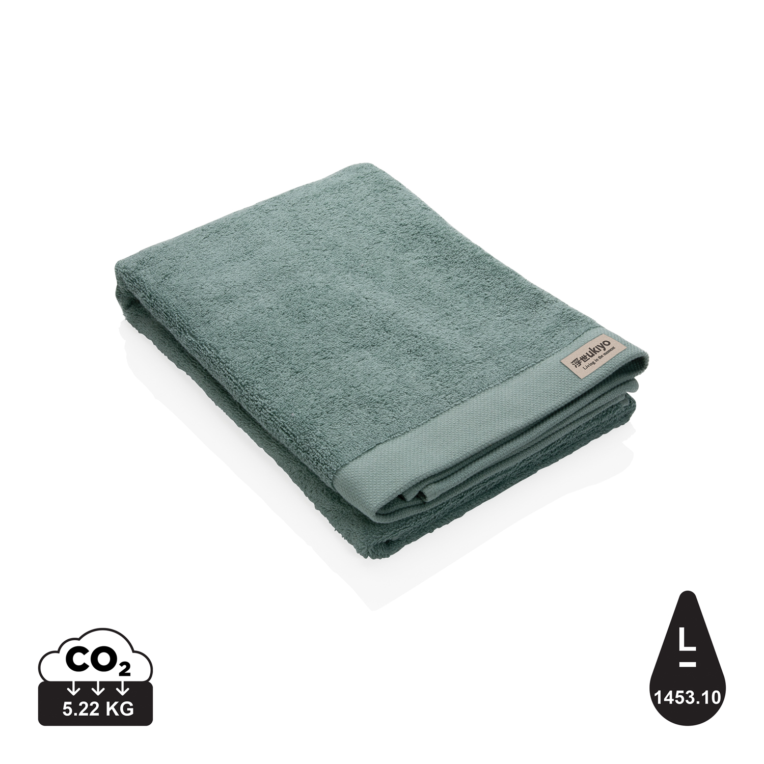 Банное полотенце Ukiyo Sakura из хлопка AWARE™, 500 г/м², 70x140 см-7