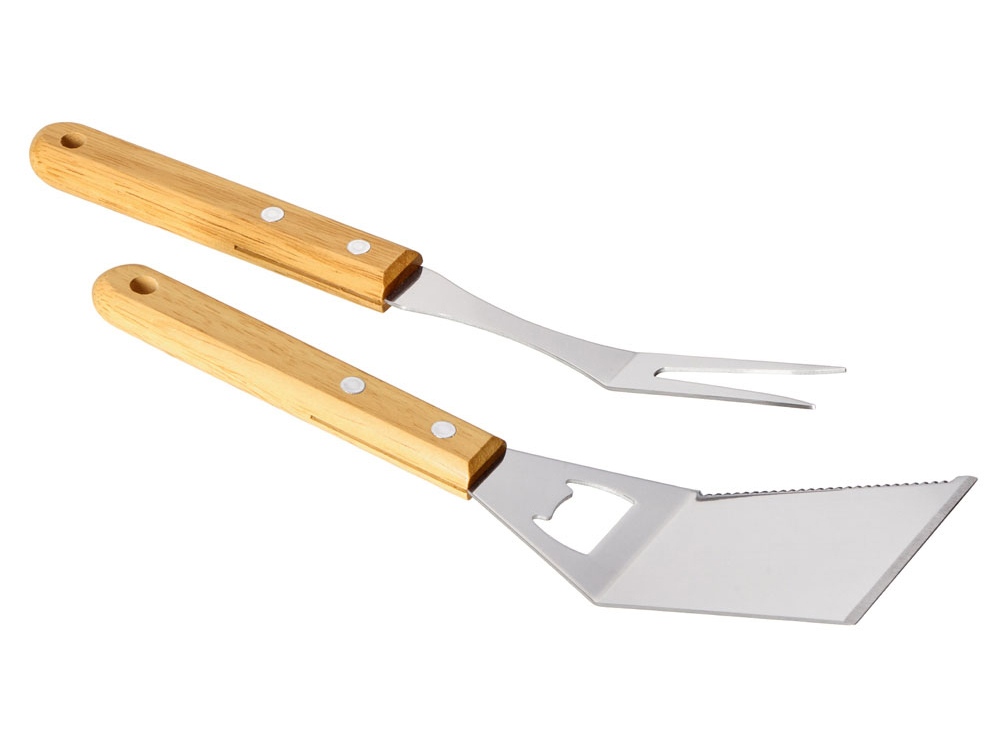 Набор BBQ Grill Master из двух приборов с деревянными ручками-4