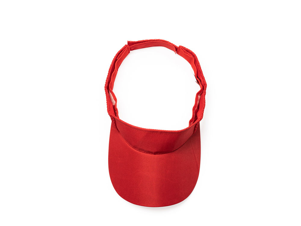 Козырек WIZER из мягкой микрофибры, красный-0