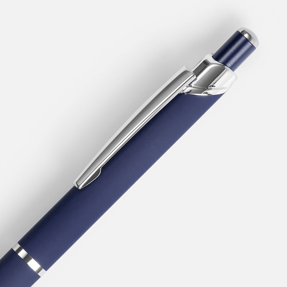 Ручка шариковая Chromos Soft Touch, синяя-2