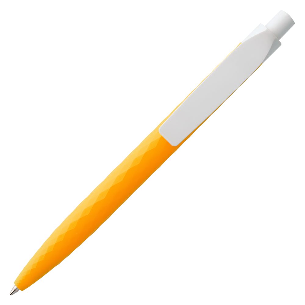 Ручка шариковая Prodir QS01 PMP-P, оранжевая с белым-2